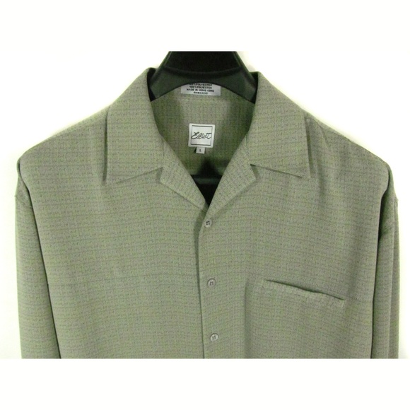 Elliot Men's Shirt Size L Long Sleeve Button Front - Picture 2 of 4